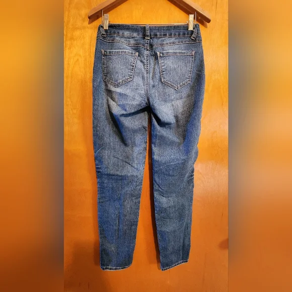 Aztec Boho Hippie Southwest Patchwork Cropped Jeans - Picture 7 of 8